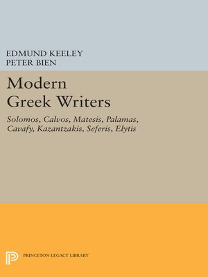 cover image of Modern Greek Writers